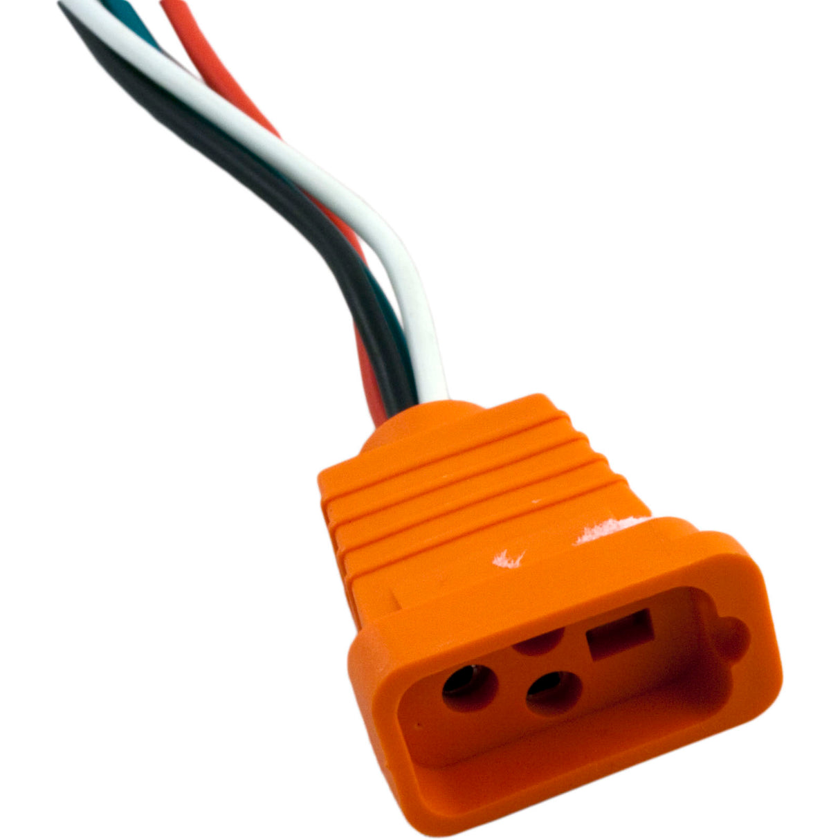 Receptacle, H-Q, Fiber Optic, Molded, 18/4, Air VH, Orange : 09-0026C