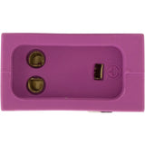 Receptacle, H-Q, Switched Acc, Molded, 18/3 SS VH, Lt.Violet : WS-OVO4-02-K