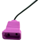 Receptacle, H-Q, Switched Acc, Molded, 18/3 SS VH, Lt.Violet : WS-OVO4-02-K