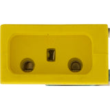 Receptacle, H-Q, Ozone, Molded, Yellow, 18/3 : 09-0018C-A
