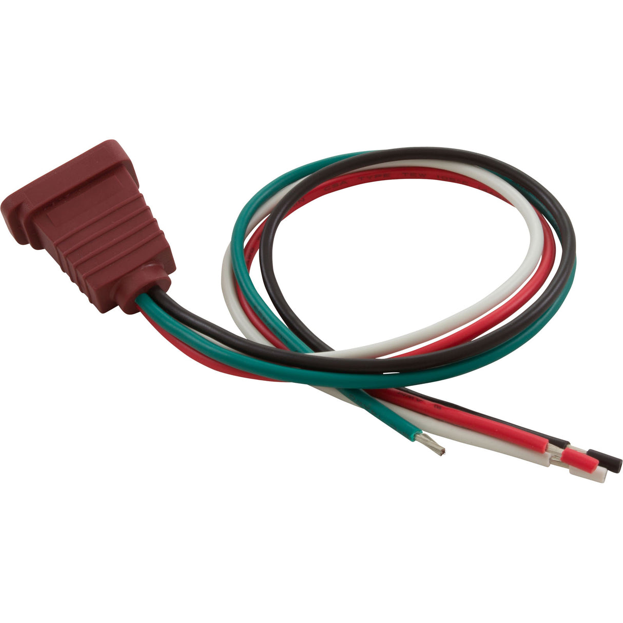 Receptacle, H-Q, Pump 2, 2 Speed, Molded, Brown, 14/4 : 09-0023C