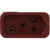 Receptacle, H-Q, Pump 2, 2 Speed, Molded, Brown, 14/4 : 09-0023C