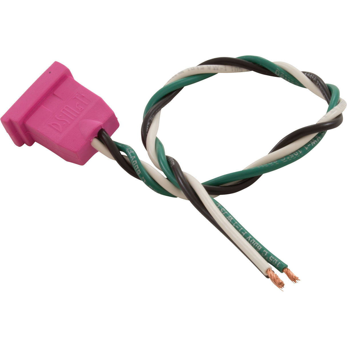 Receptacle, H-Q, Pump 2, 1 Speed, Molded, Pink, 14/3 : 09-0024C-A