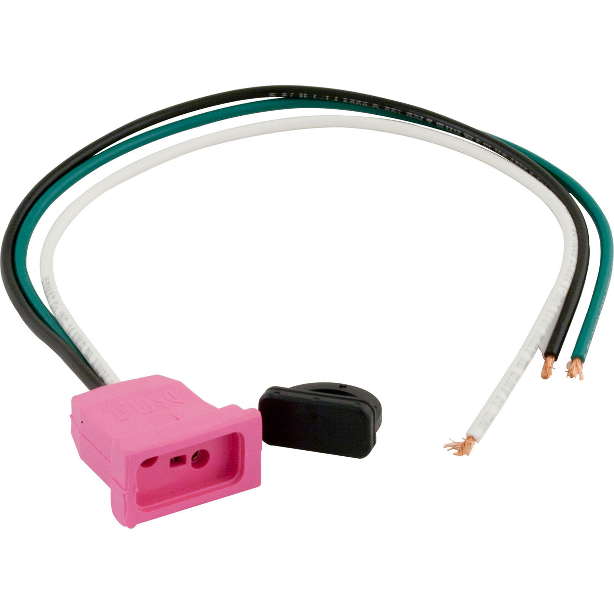 Receptacle, H-Q, Pump 2, 1 Speed, Molded, Pink, 14/3 : 09-0024C-A