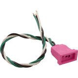 Receptacle, H-Q, Pump 2, 1 Speed, Molded, Pink, 14/3 : 09-0024C-A