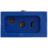 Receptacle, Circulation Pump, H-Q, Molded, Blue, 18/3 : 09-0021C-A