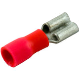 Disconnect, 25 Pack, Female, 22-18AWG, .187 Tab, Red :