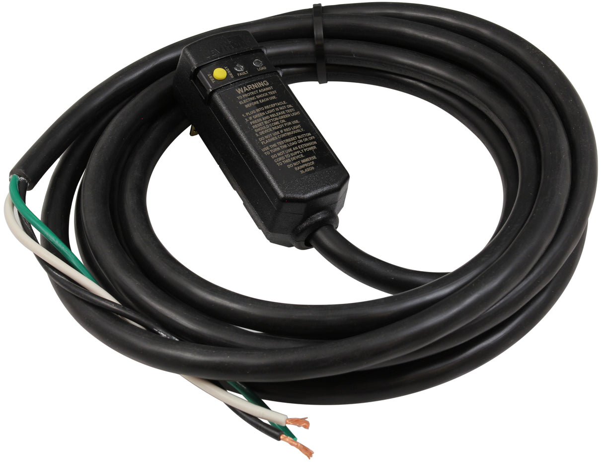 In-Line GFCI, 20A, 115v, 15 foot Cord, Indoor/Outdoor : 30-0062B-K