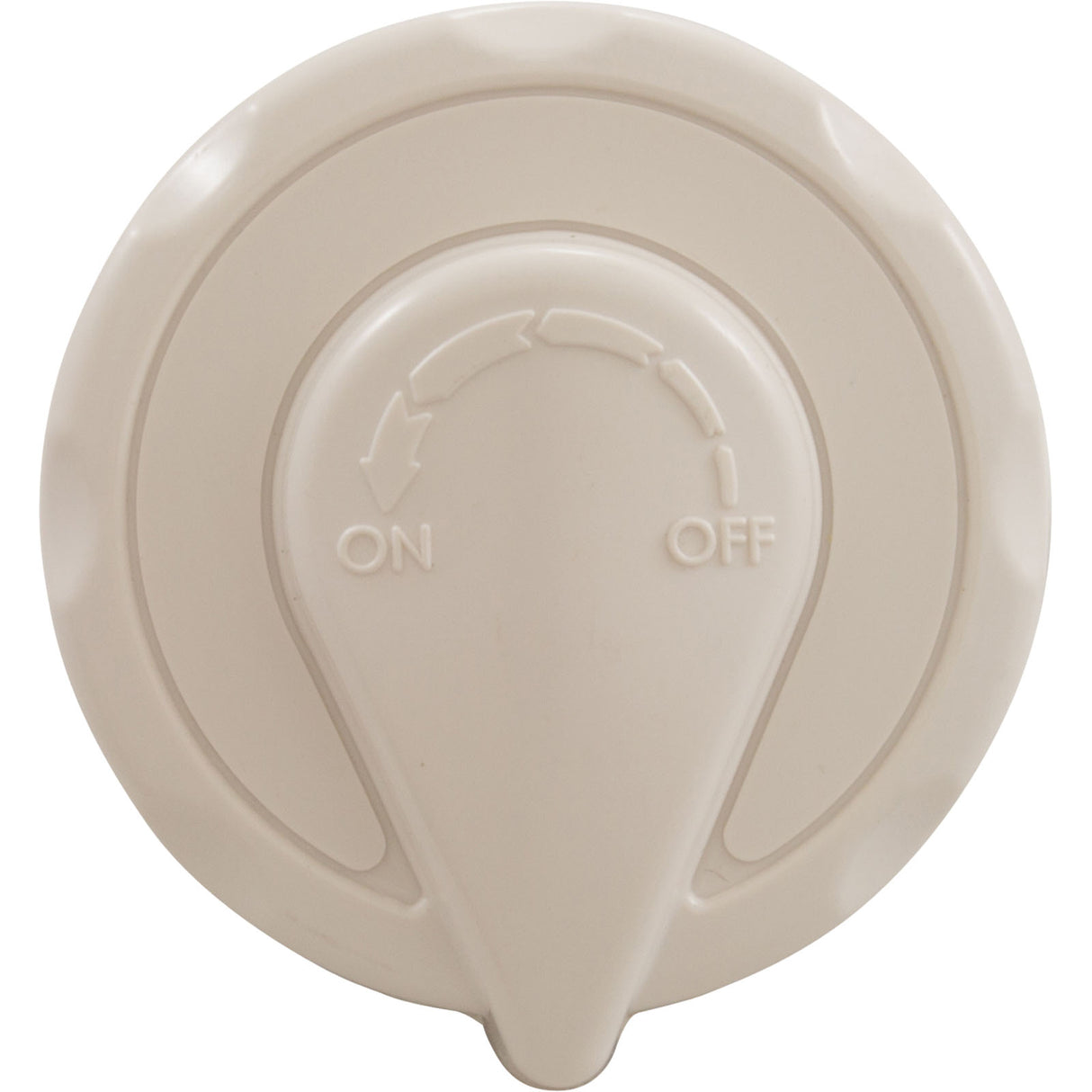 On/Off Turn Valve Assembly- Single Port 6 Spoke : 600-4400 - Waterway Plastics - 600-4400 - PartsForSpas.com