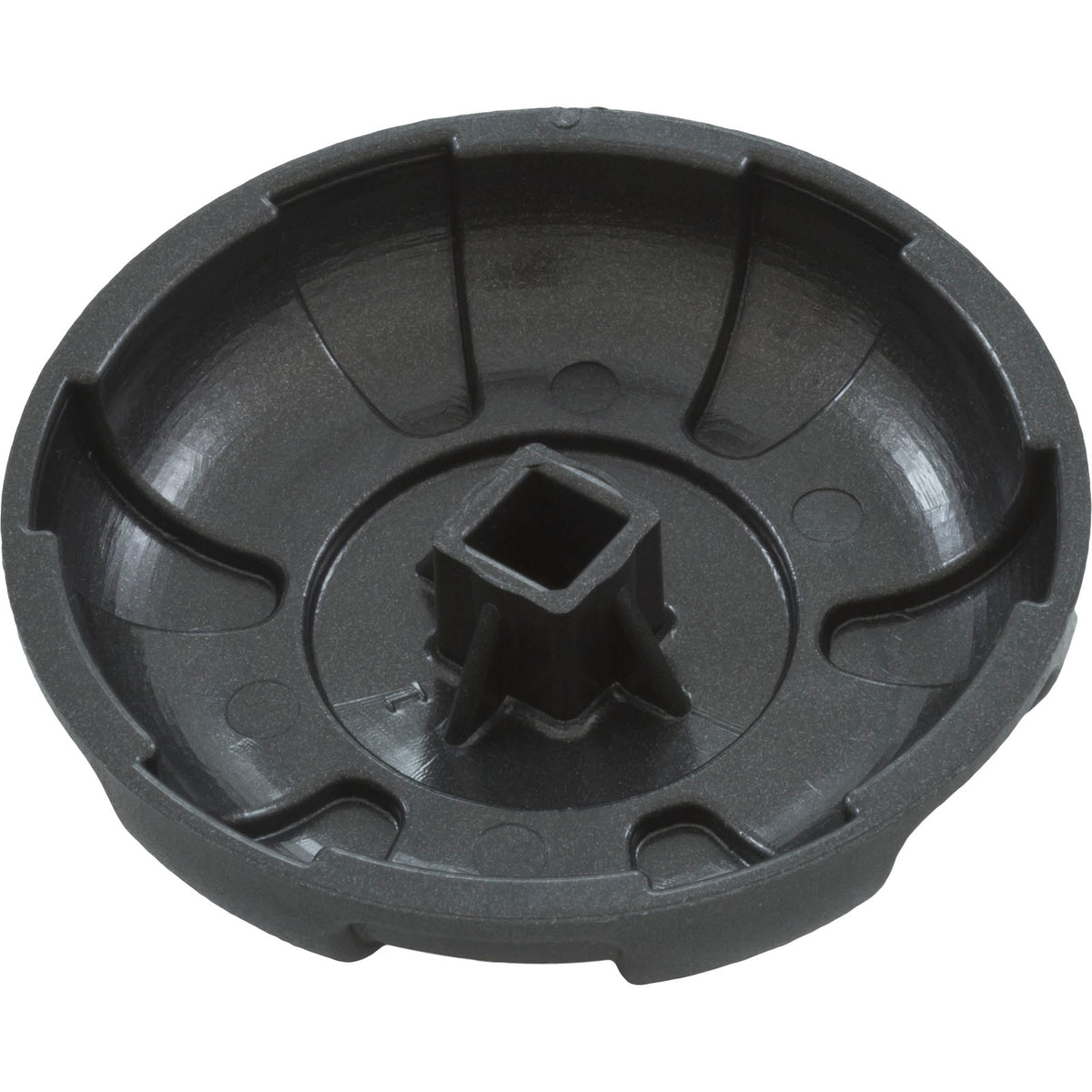 Knob, Waterway, 6 Spoke, Dark Gray : 602-4549-dsg