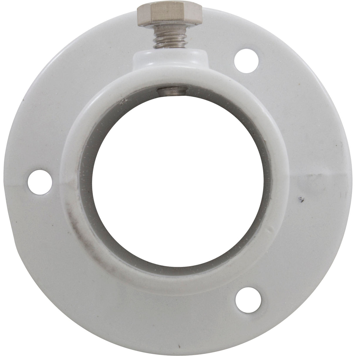 Deck Flange, Perma Cast, For Ladder, 1-1/2", White/Aluminum : PF-2115-L - Perma-Cast LLC - PF-2115-L - PartsForSpas.com