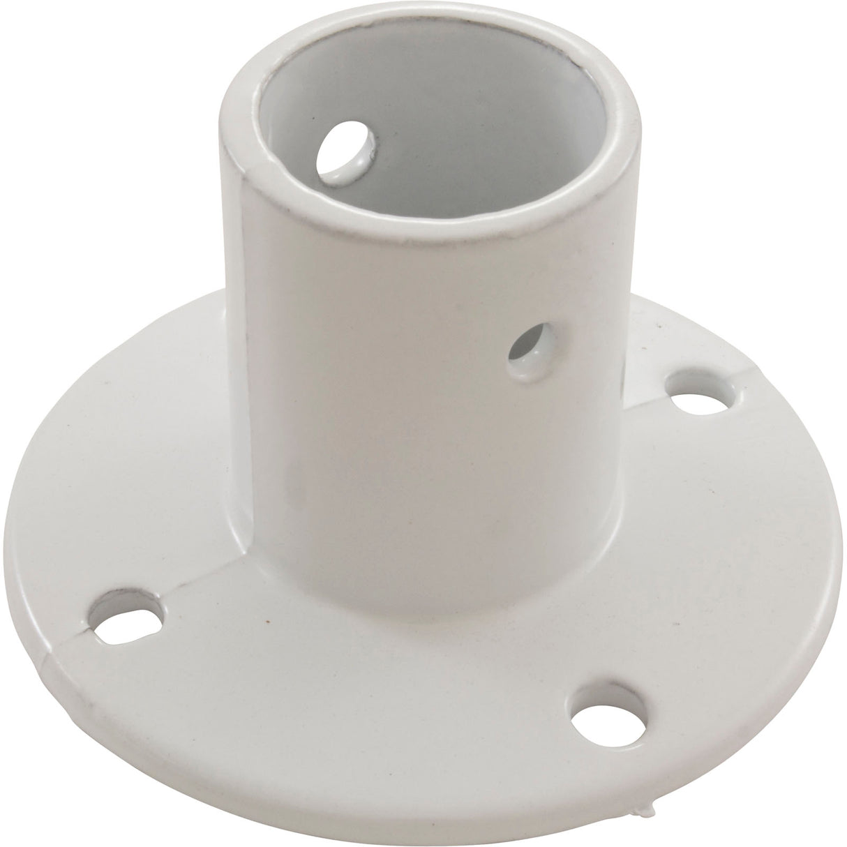Deck Flange, Perma Cast, For Slide, 1.9", White/Aluminum : PF-3119-A - Perma-Cast LLC - PF-3119-A - PartsForSpas.com