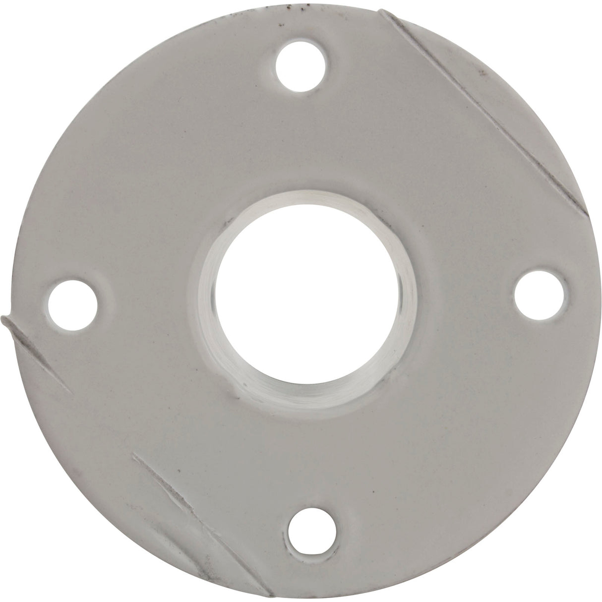 Deck Flange, Perma Cast, For Slide, 1.9", White/Aluminum : PF-3119-A - Perma-Cast LLC - PF-3119-A - PartsForSpas.com