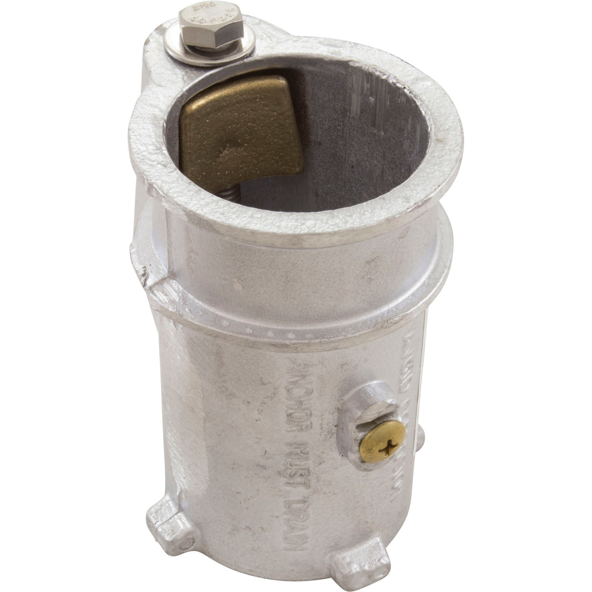 Anchor Socket, Perma Cast, Aluminum, 1.9" Rail, 4" : PS-4019-C - Perma-Cast LLC - PS-4019-C - PartsForSpas.com