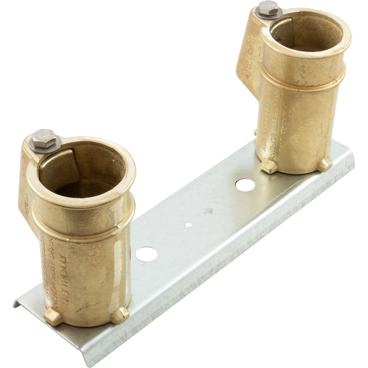 Anchor Socket Channel, Perma Cast, 8" Bronze, w/ PS-4019-BC : PC-4008-BC - Perma-Cast LLC - 812163030097 - PartsForSpas.com