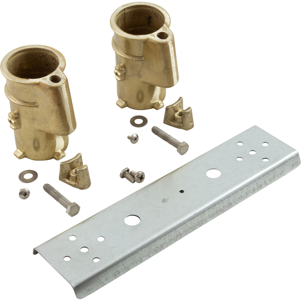 Anchor Socket Channel, Perma Cast, 8" Bronze, w/ PS-4019-BC : PC-4008-BC - Perma-Cast LLC - 812163030097 - PartsForSpas.com