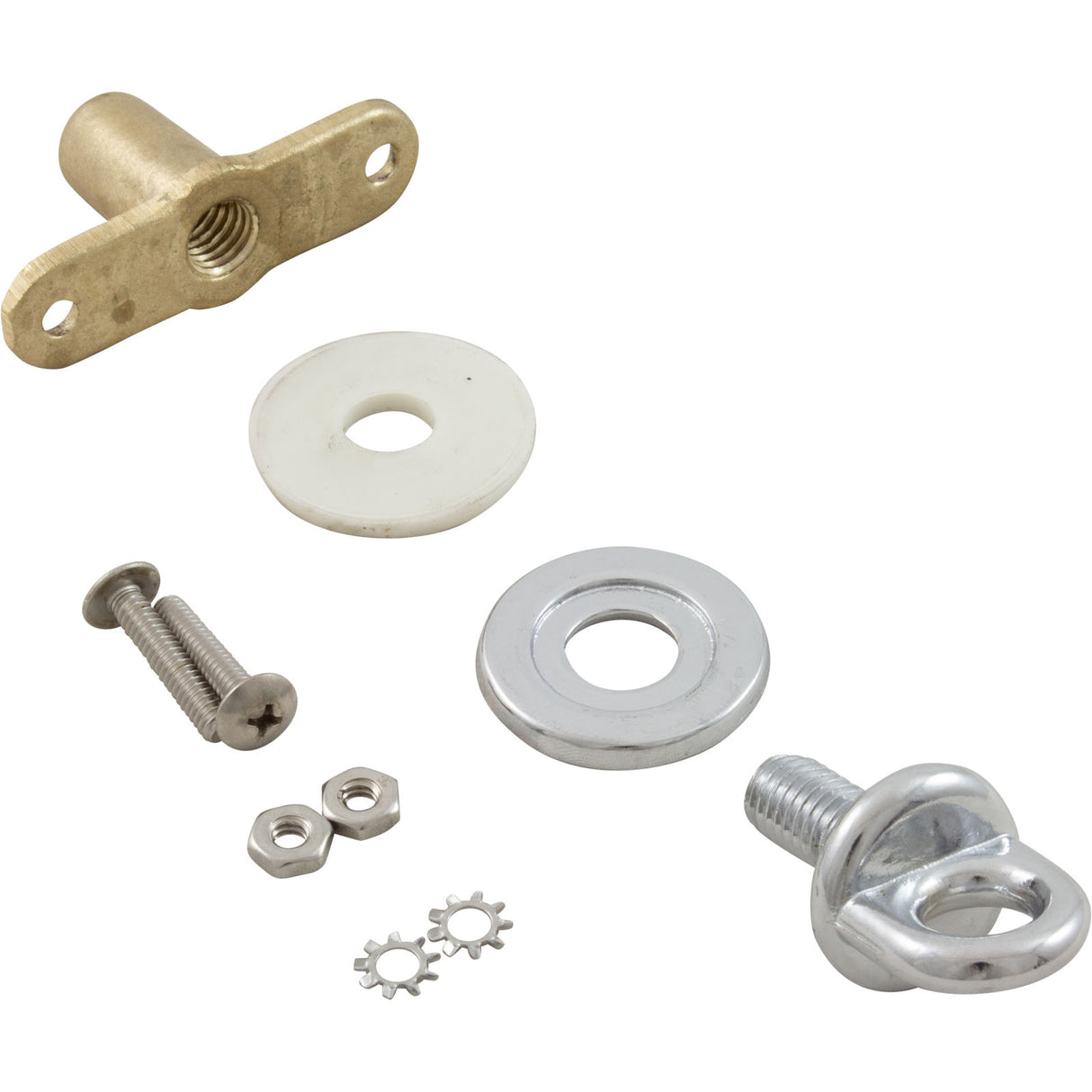 Rope Eye, Perma Cast, 1/2" Rope, 7/16"-14 Thread, CPB, Vinyl : PI-72 - Perma-Cast LLC - 812163030332 - PartsForSpas.com