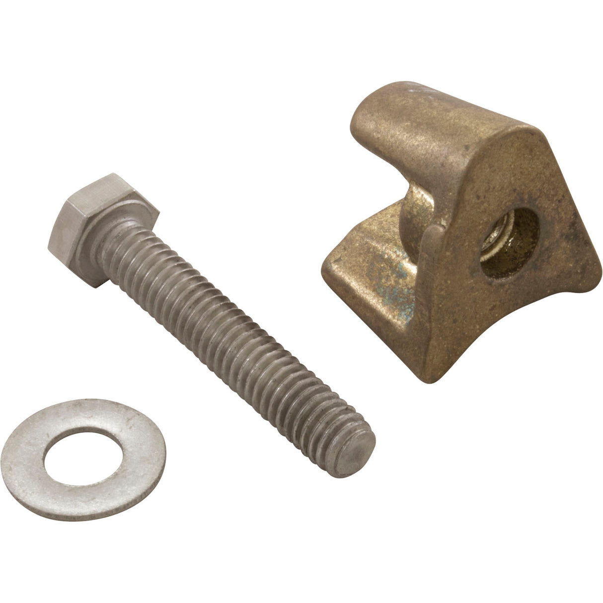Wedge, Brass w/Bolt F/D Anchor, 4" : PW-4C - Perma Cast - 812163030035 - PartsForSpas.com