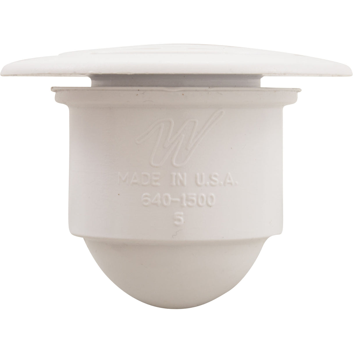 Lrg Face Lo Pro Drain Assembly, 1/2"S - White : 640-0430