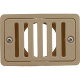 2"X4" Deck/Gutter Drain 2"S/Fpt Asy-Bei : 640-2909-BEI