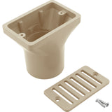2"X4" Deck/Gutter Drain 2"S/Fpt Asy-Bei : 640-2909-BEI