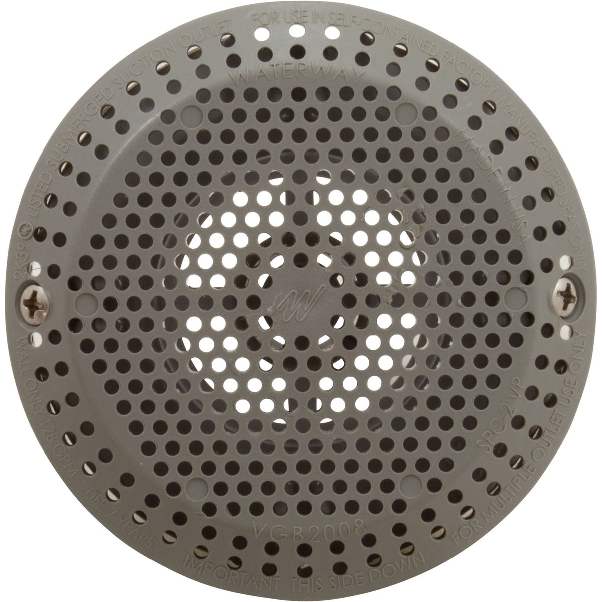 SPC-2VP HI-FLO SUCTION, 1-1/2"HEX PORTABLE SPA, Grey : 640-3257 VP