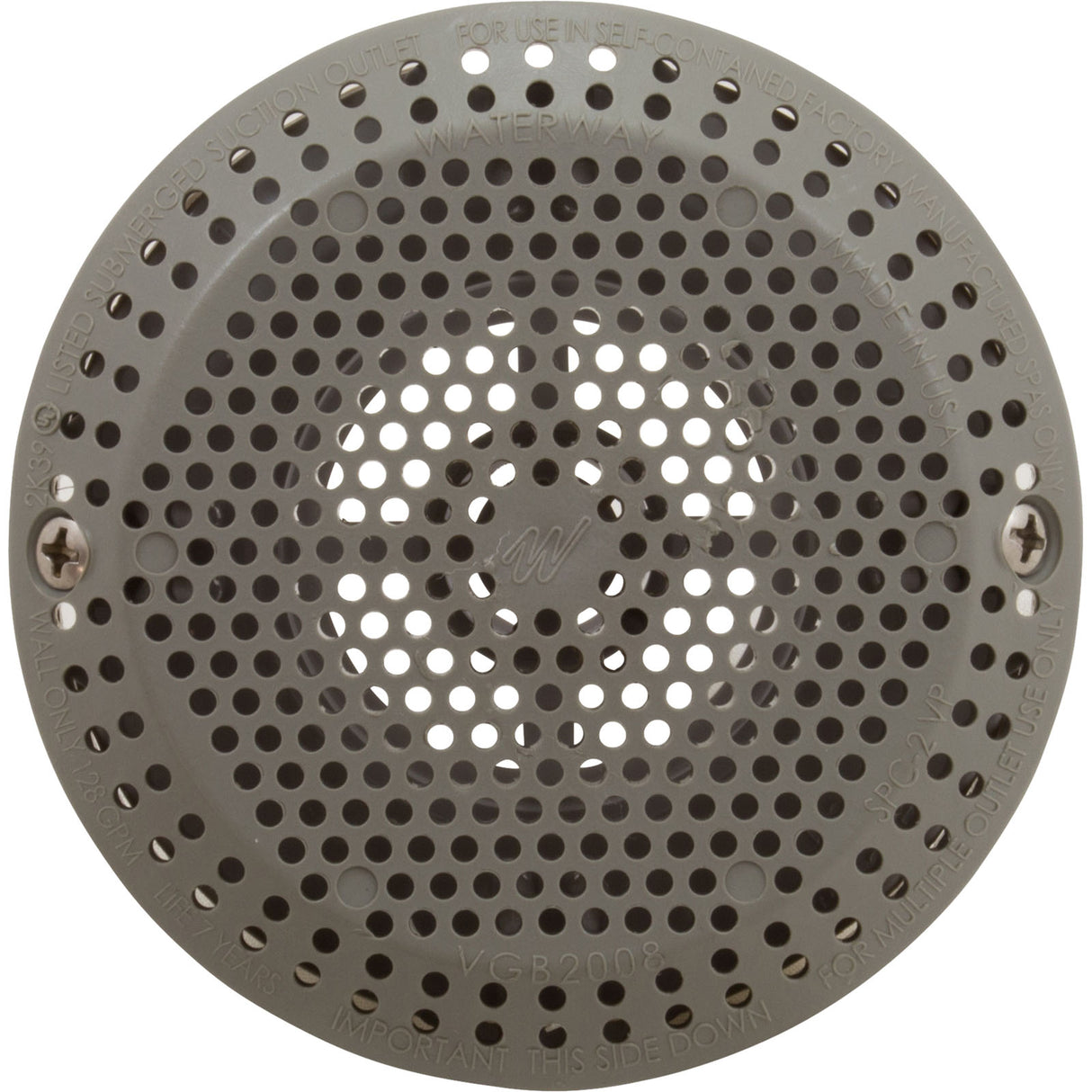 SPC-2VP HI-FLO SUCTION, 1-1/2"HEX PORTABLE SPA, Grey : 640-3257 VP
