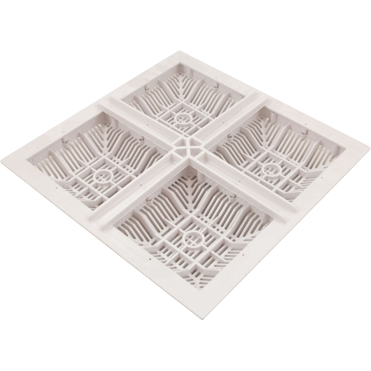 POOL FRAME & GRATE 18" X 18" ( 2011 )  - WHITE : 640-4770 V