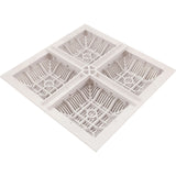 POOL FRAME & GRATE 18" X 18" ( 2011 )  - WHITE : 640-4770 V