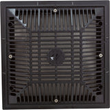 Main Drain Grate, Waterway, 9"x 9", with Frame (2011) , Black : 640-4791 V