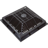 Main Drain Grate, Waterway, 9"x 9", with Frame (2011) , Black : 640-4791 V