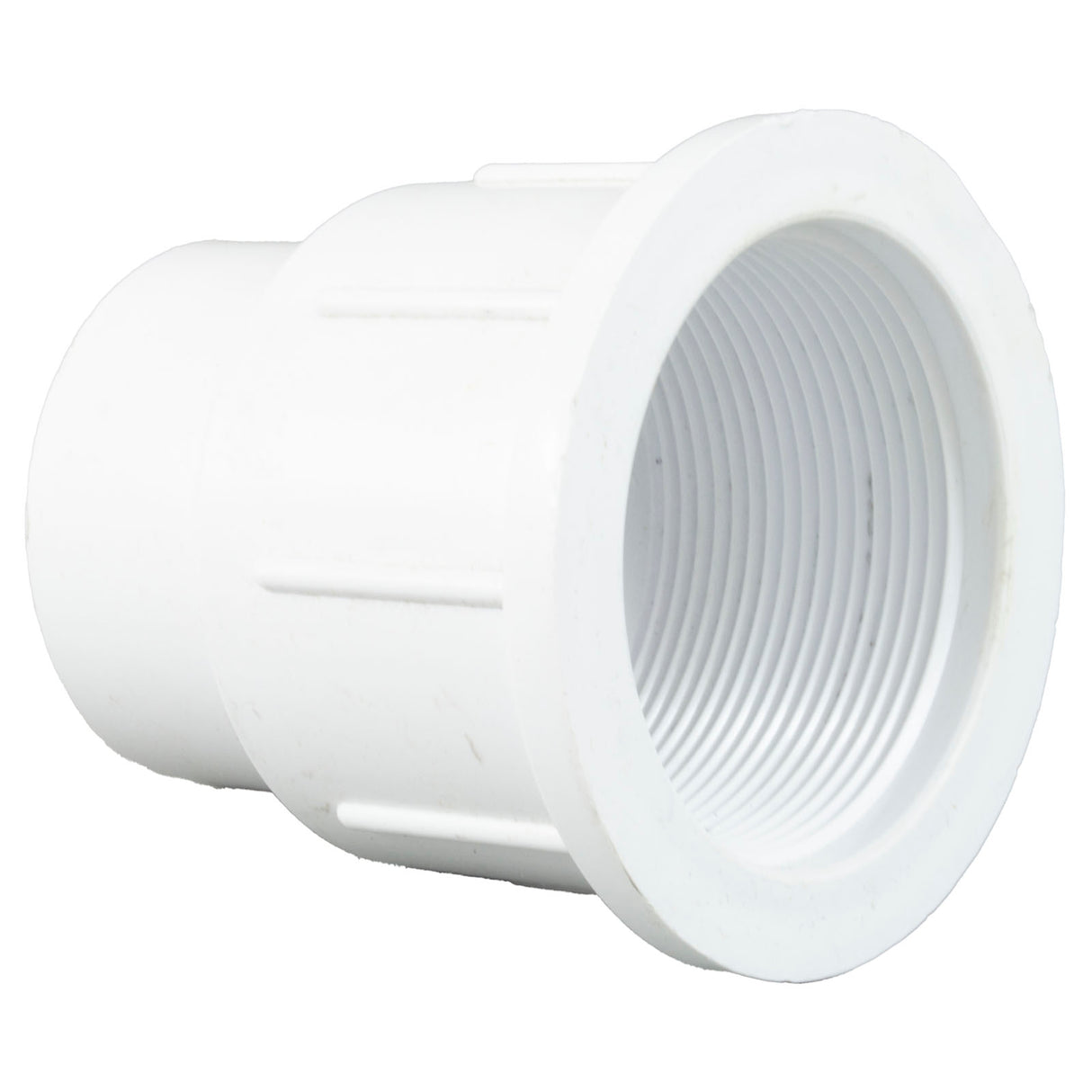 1-1/2" Suc Strght Nut, Adapter W/ Pipe Stops : 642-4130 - Waterway Plastics - 806105113658 - PartsForSpas.com