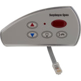 Spa Side Control, 2000+, Portofino Series, 1 Pump : 6600-833