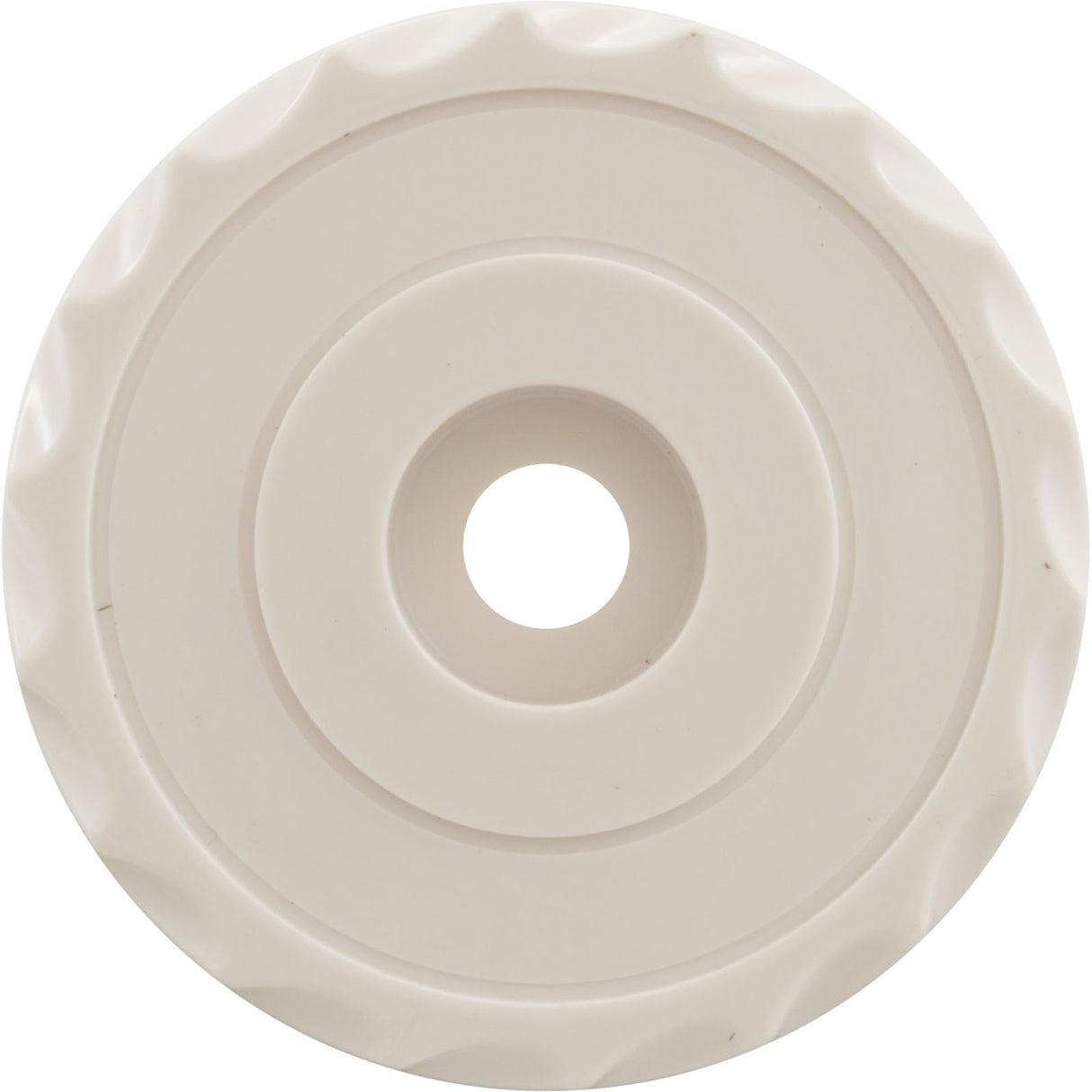 Knob, Waterway, F.A.S., 1" Scalloped, White : 662-3010
