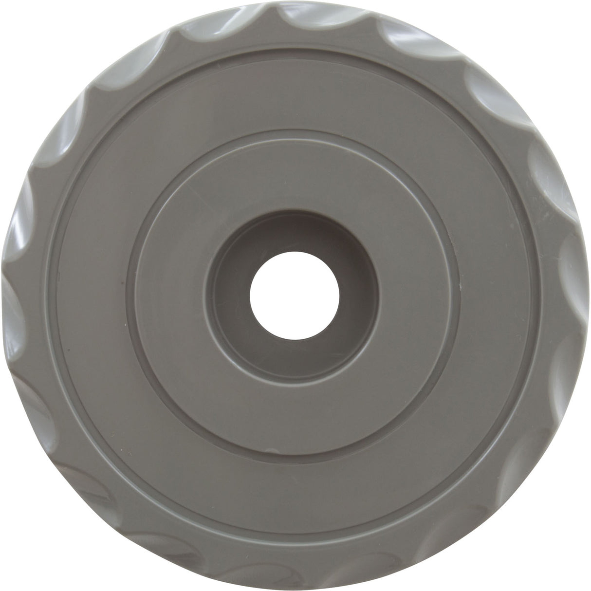 Knob, Waterway, F.A.S., 1" Scalloped, Gray : 662-3017