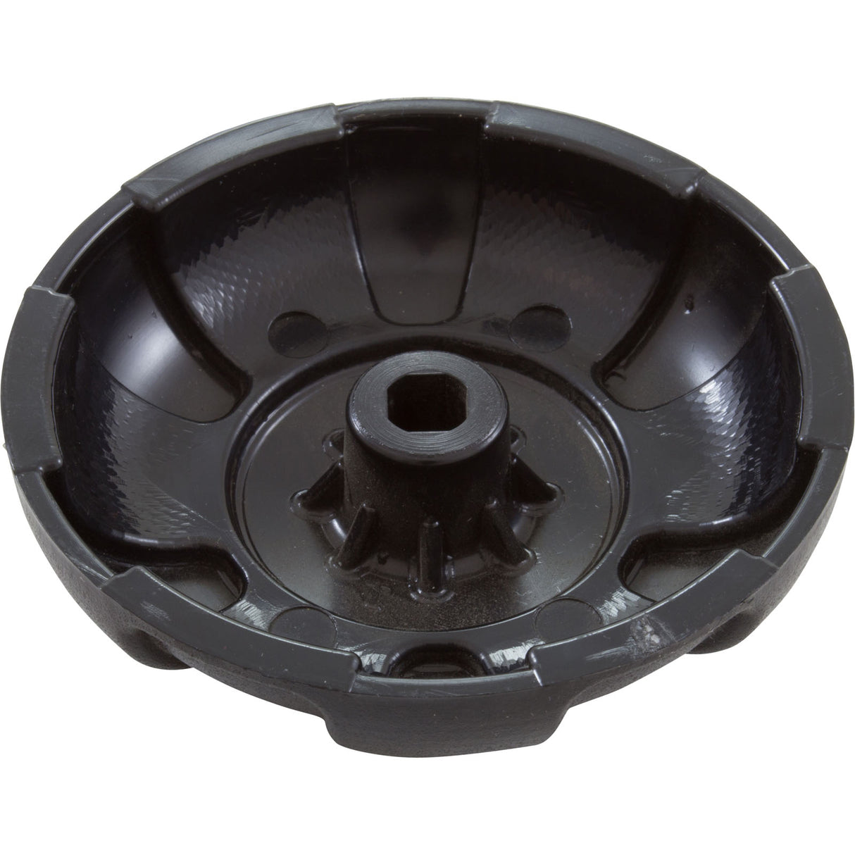 Knob - 6 Spoke Design 1" Air Control - Blk : 662-3611