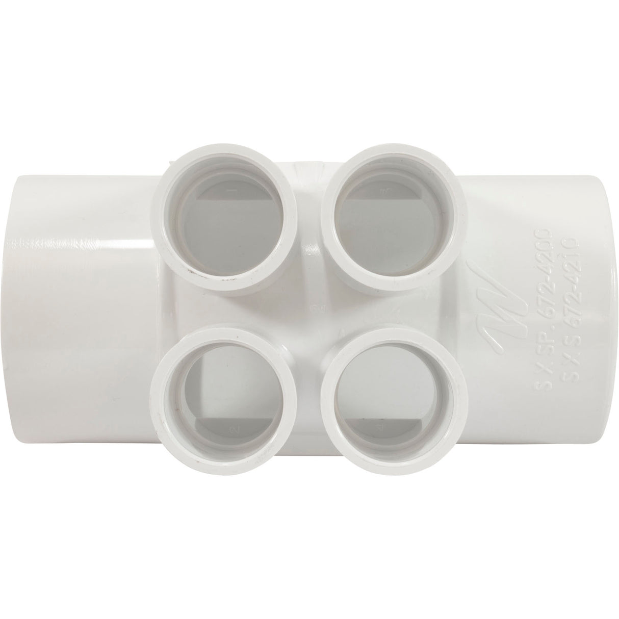 Manifold 2"S X 2"S X (4) 3/4"Slip Ports : 672-4210