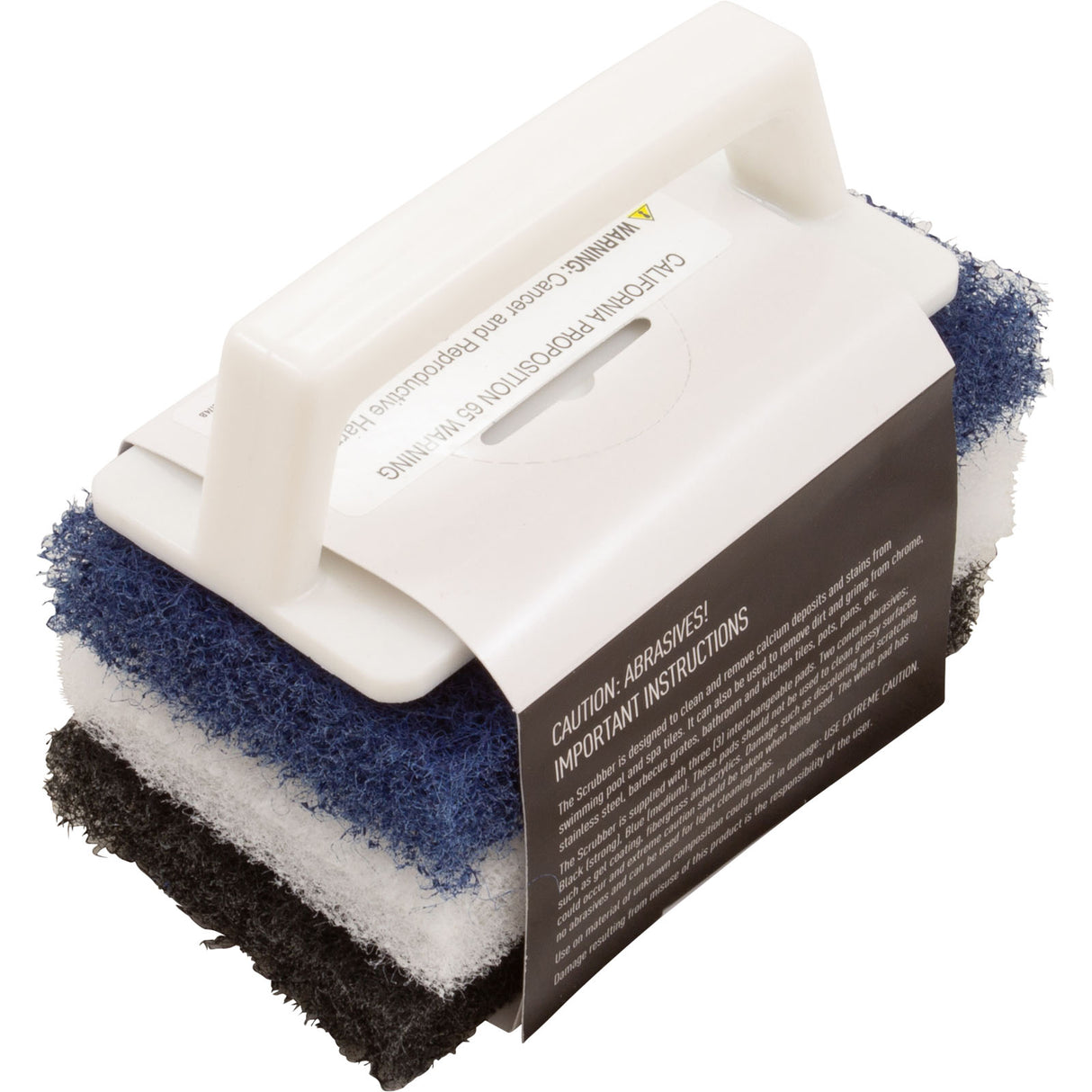 Scrub Brush, Pentair Number 650, Multi-Purpose, 3 Pads : R111556