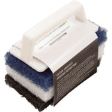 Scrub Brush, Pentair Number 650, Multi-Purpose, 3 Pads : R111556