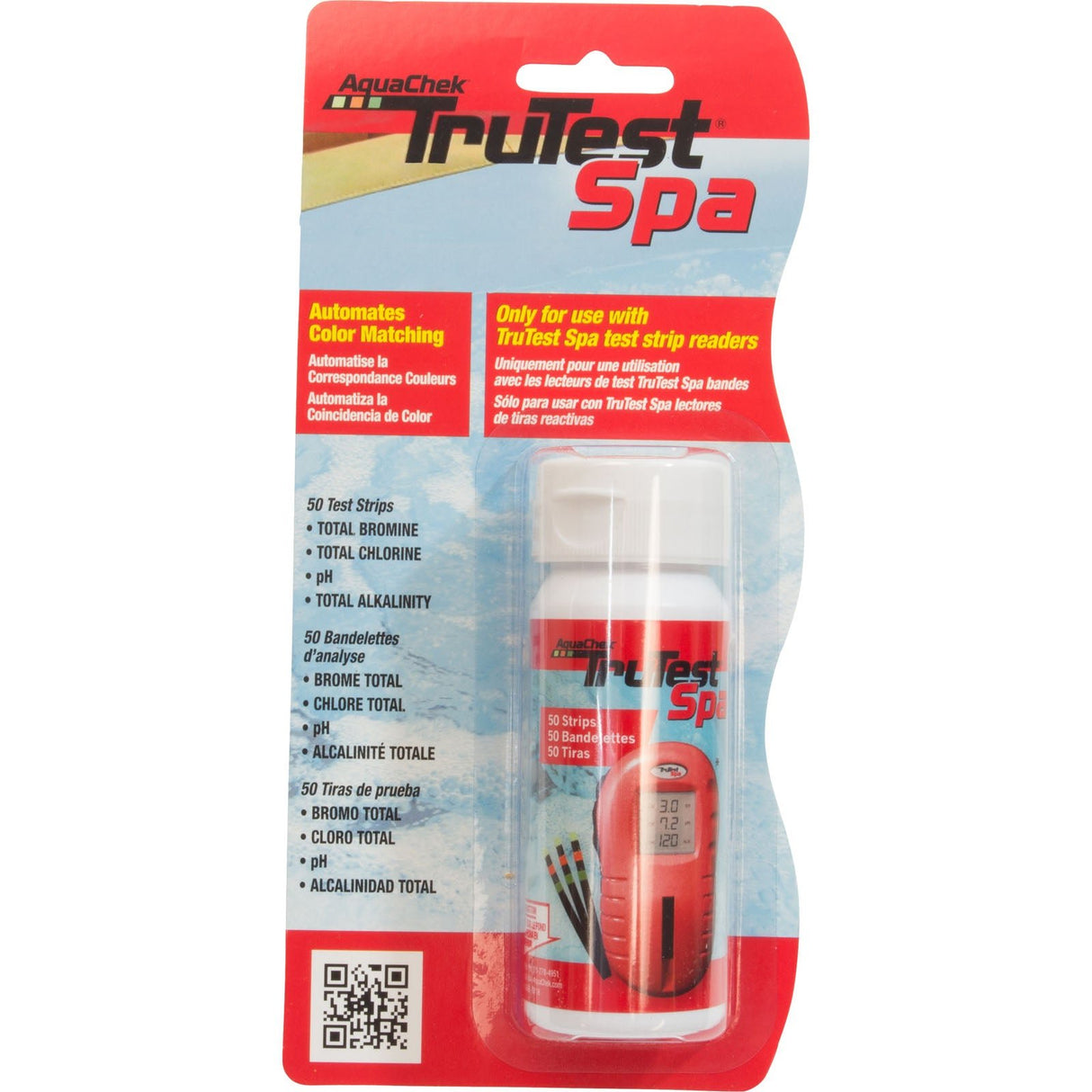 Test Strips, AquaChek, TruTest Spa Refill, 50 Strips : 522255 - AquaChek/Hach - 090944022558 - PartsForSpas.com