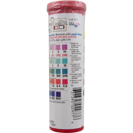 Test Strips, Insta-Test 5-Way Strips, 50ct : 2977-12-PT - Lamotte - 637395430305 - PartsForSpas.com