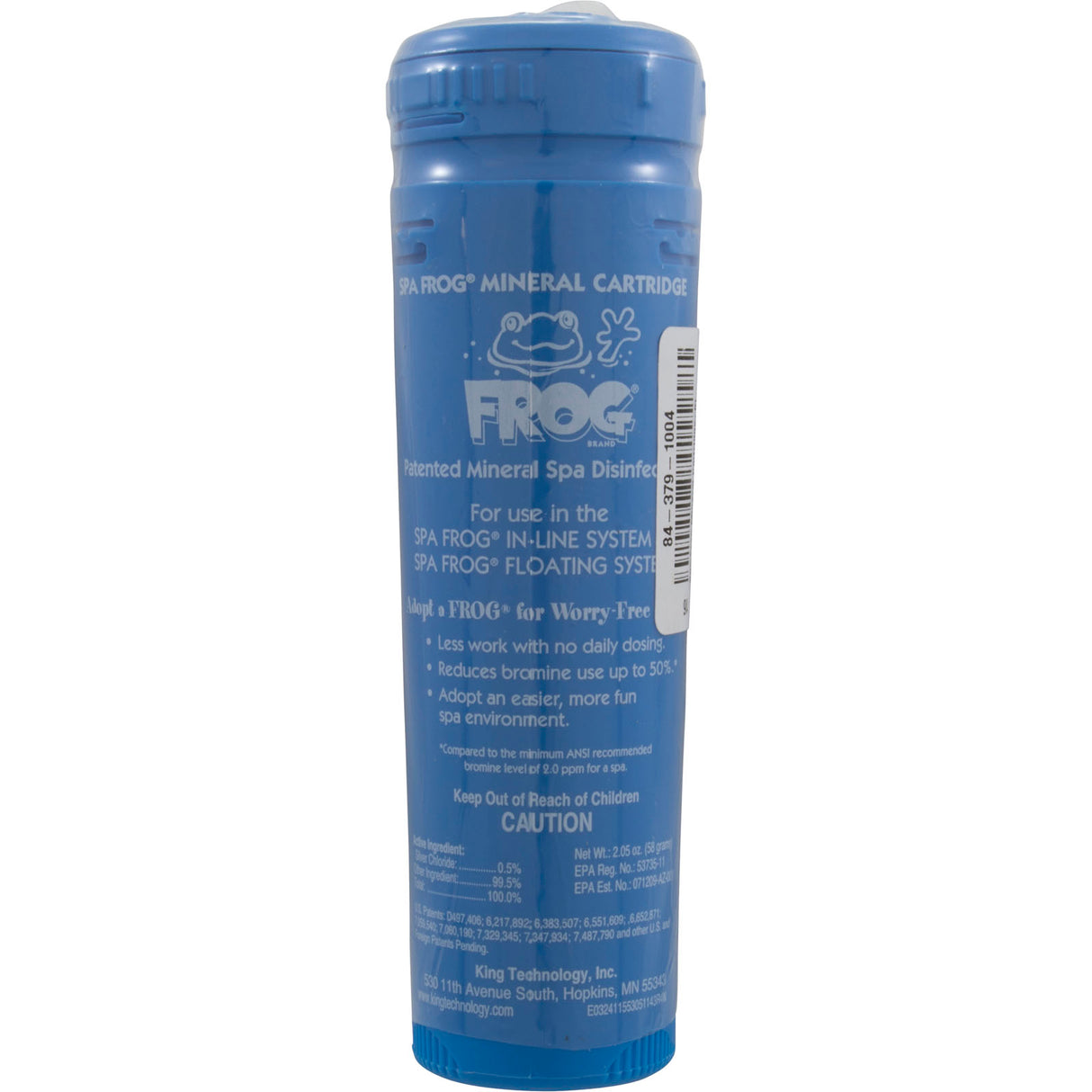 Spa Frog Mineral Cartridge, King Tech, In-Line/Floating Sys : 01-14-3812 - King Technology - 722906038115 - PartsForSpas.com