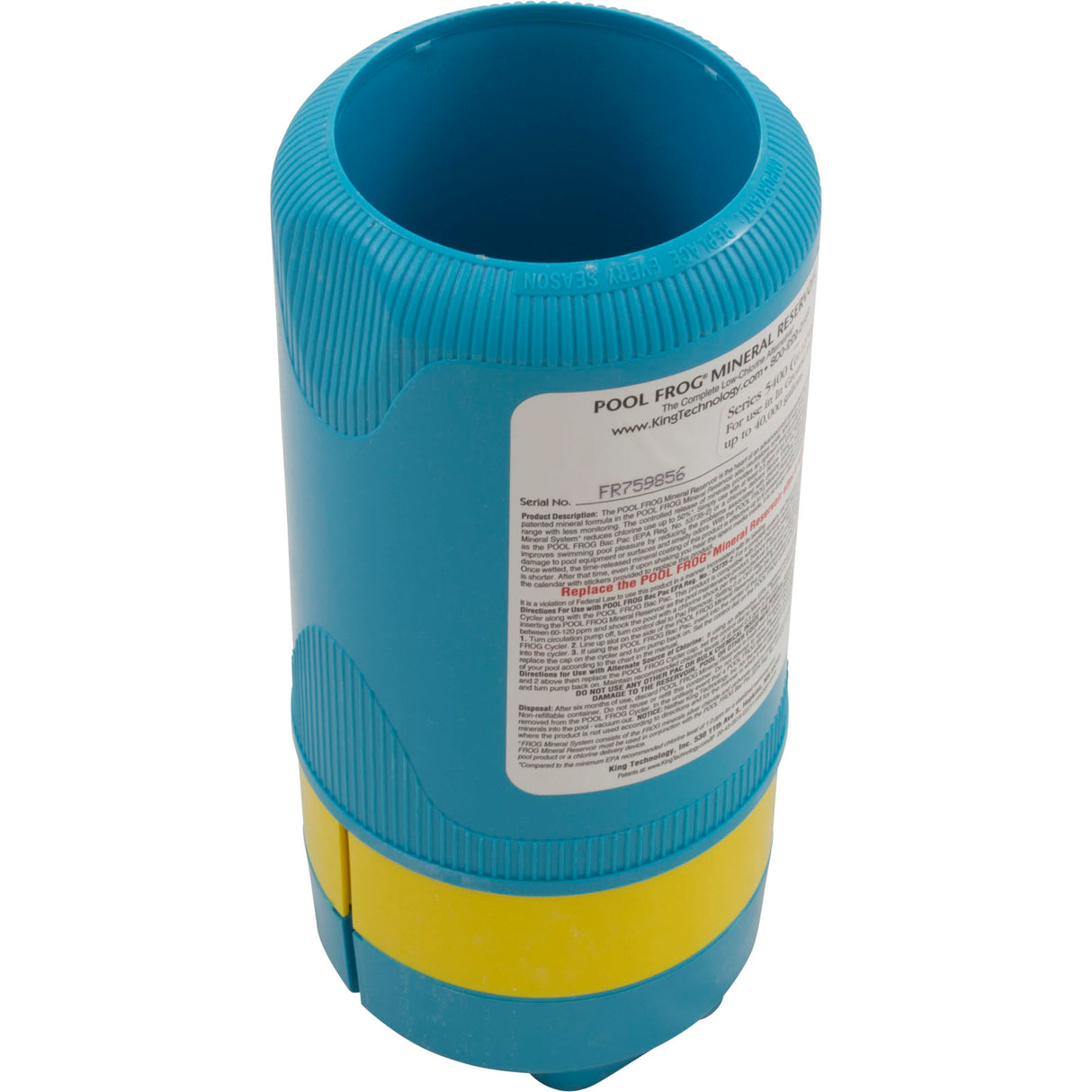 Mineral Cartridge, King Tech Pool Frog, In-Ground : 01-12-5462 - King Technology - 722906054610 - PartsForSpas.com