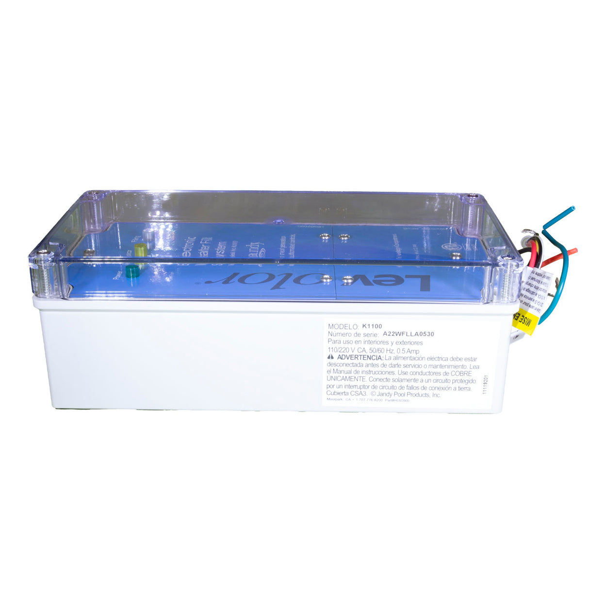 Auto Fill, Jandy Levolor K1100, Fill Only, 1", Dual Style, 50ft : K1100CKA - Zodiac - 052337029148 - PartsForSpas.com