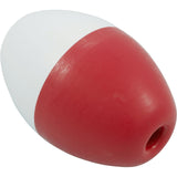 Float, Pentair Number 350, 3" x 5", Oval, Fits 1/2" Rope, Red/Wht : R181026 - Pentair - 788379005535 - PartsForSpas.com