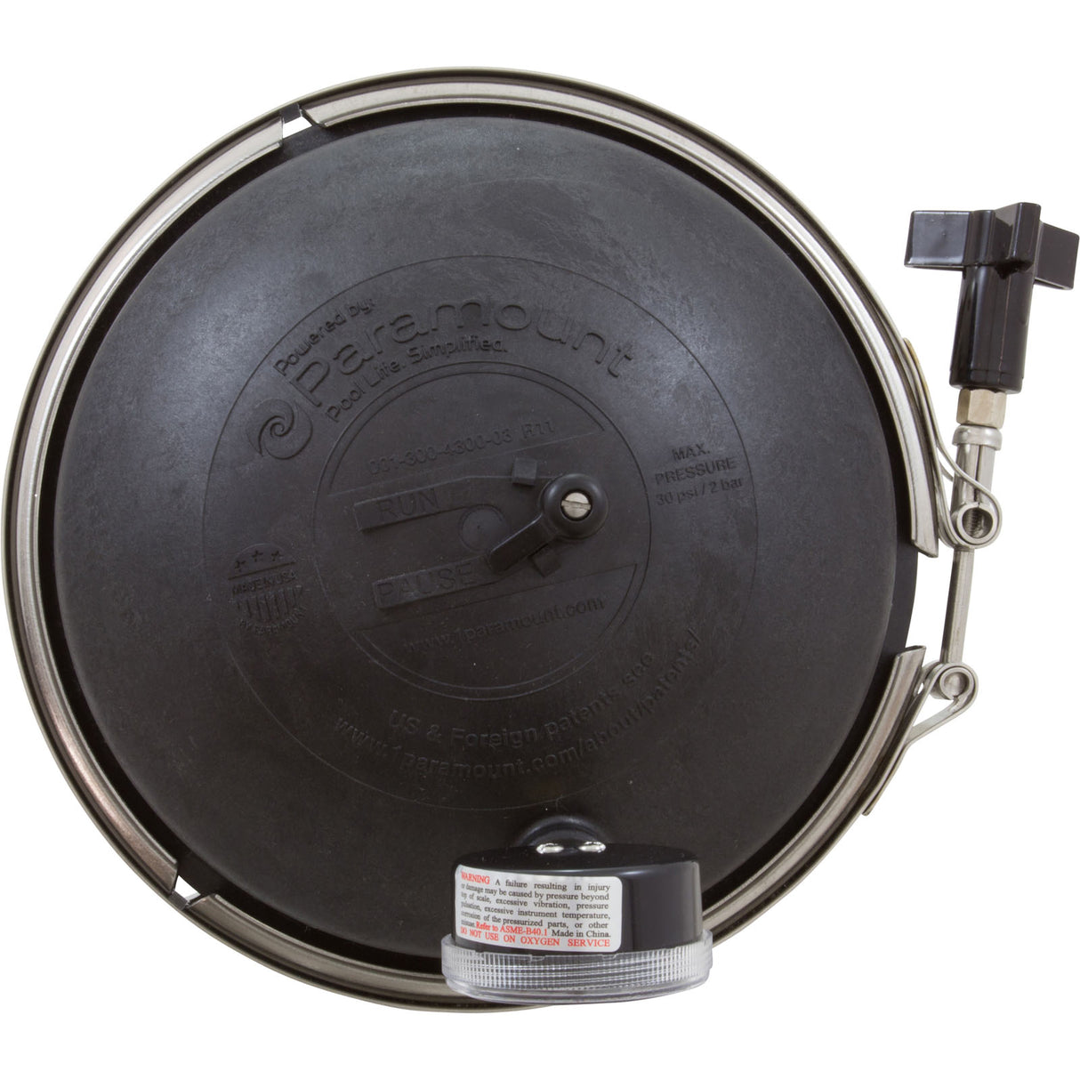 Water Valve, Paramount, 6 Port, 2", Black : 004-302-4184-03 - Paramount Leisure Industries - 004-302-4184-03 - PartsForSpas.com