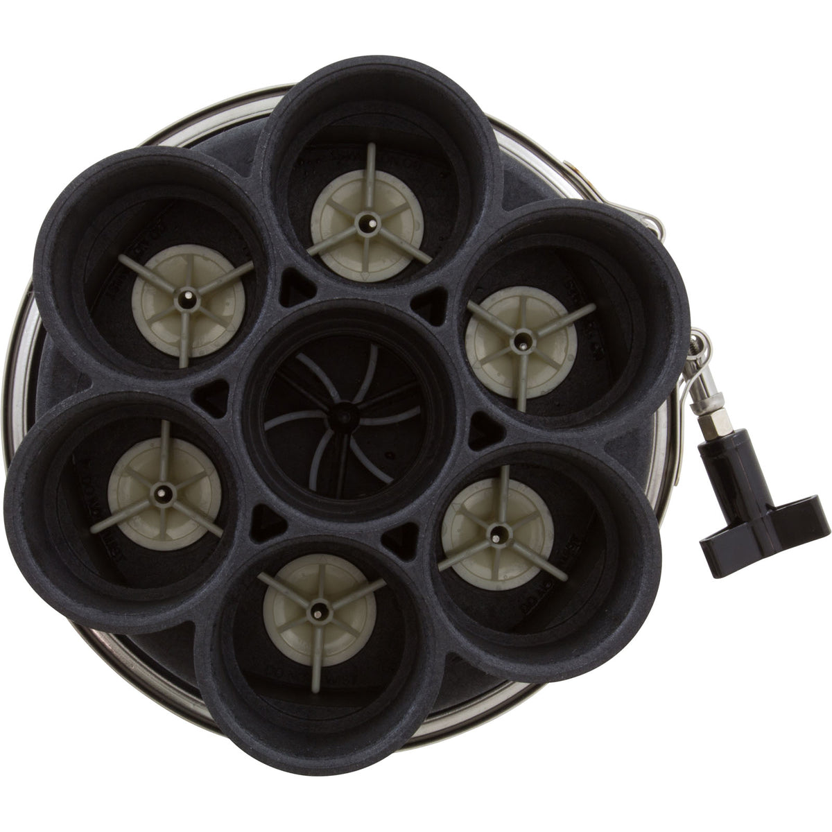 Water Valve, Paramount, 6 Port, 2", Black : 004-302-4184-03