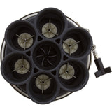 Water Valve, Paramount, 6 Port, 2", Black : 004-302-4184-03 - Paramount Leisure Industries - 004-302-4184-03 - PartsForSpas.com