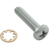 Screw, Zodiac Polaris 3900, Front Axle, w/Washer, 10-32 x 7/8" : 48-045