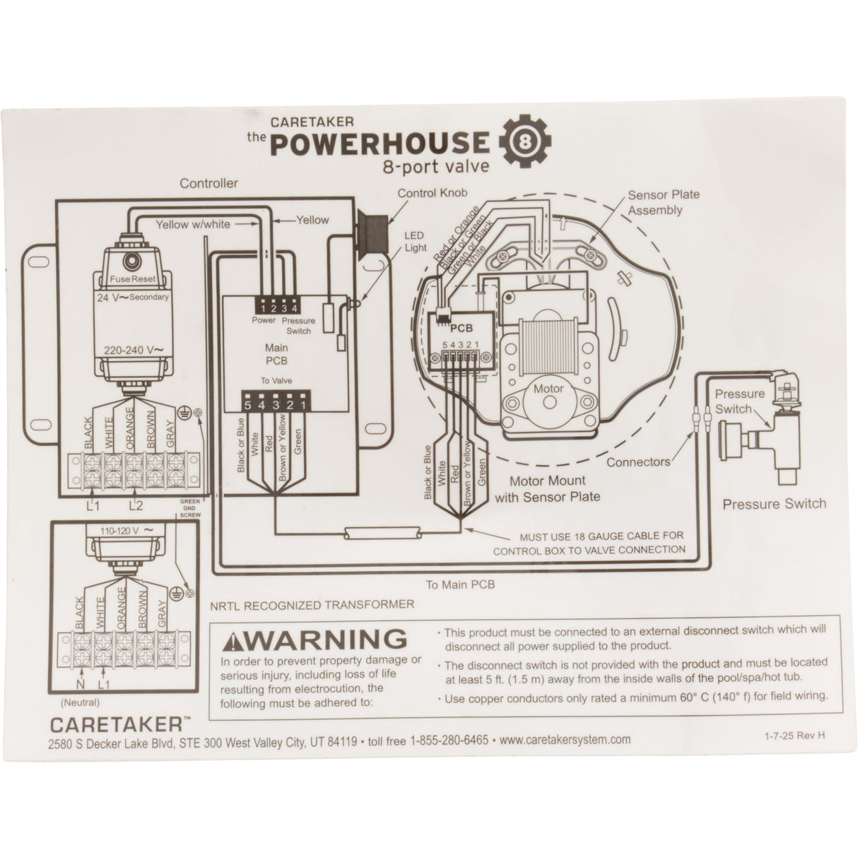 Transformer Upgrade Kit, Caretaker UltraFlex 1 & 2 : R0861600